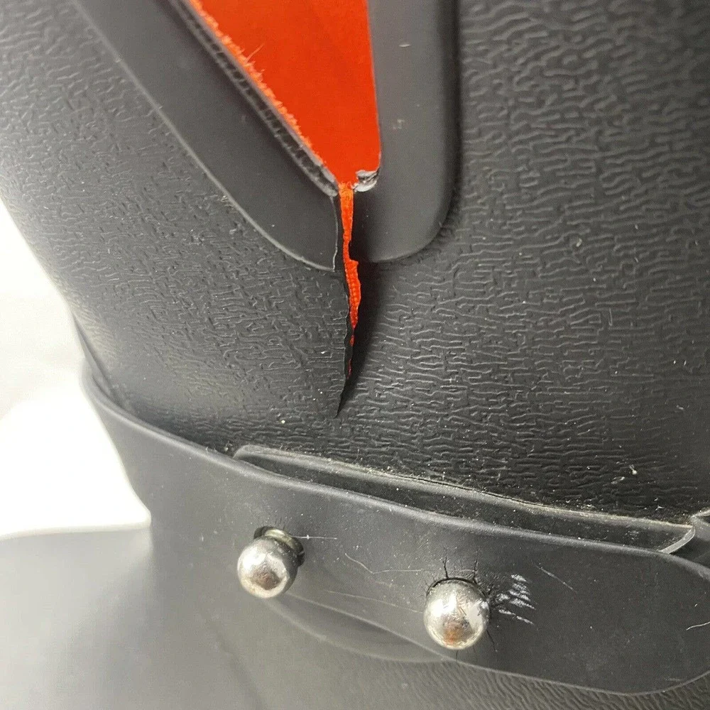 Rag & Bone New York Moto Rain Boots Black Rubber Size 37 EUR /Womens 7 US *READ - Picture 9 of 10